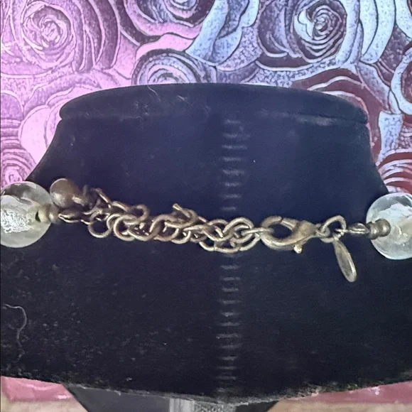 Chico's Multicolor Beaded Necklace with Silver Pendant - Picture 4 of 5